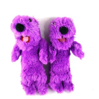 Vtg Rare Bear In The Big Blue House Pip & Pop Purple Otter Plush 12” Mattel 1999