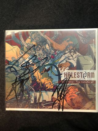 Halestorm Reanimate: The Covers Ep Cd Autographed Signed Izzy Hale Rare
