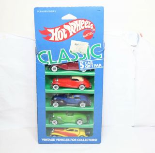 Hot Wheels Classic 5 Car Pack 1985 - Rare 1980s Set