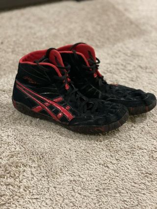 Rare Asics Rulon Wrestling Shoes Size 8 Red