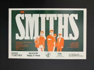 Rare 1986 The Smiths " The Queen Is Dead Tour " Promo Poster