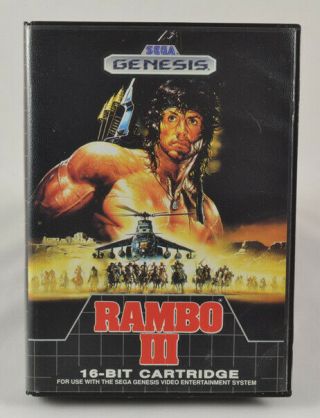 Rambo Iii Sega Genesis Release Game Cib Rare