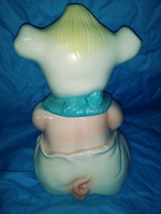 Antique Vintage Regal China Baby Pig in Diaper w/pin Cookie Jar 404 RARE 3
