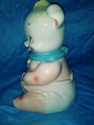 Antique Vintage Regal China Baby Pig in Diaper w/pin Cookie Jar 404 RARE 4