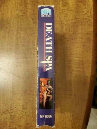 Death Spa Gore VHS Halloween Horror OOP HTF Uncut Unedited RARE Edition MPI 3