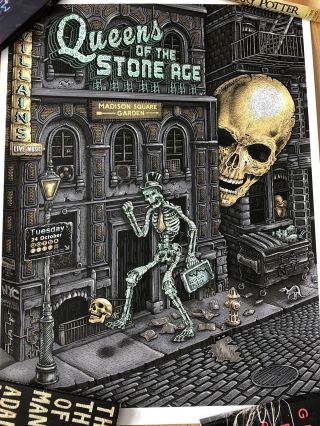 Emek Queens Of The Stone Age Poster York City 2017 391/500 Rare