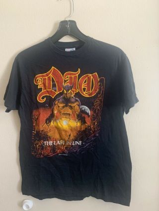 Rare Vintage 1984 Dio The Last In Line Tour T Shirt Mens Large Hanes Tag