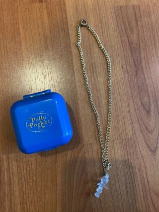 Ultra Rare Polly Pocket Vintage Promo Mail Away Necklace And Case