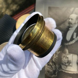 Wow Rare Antique Dallmeyer No 1 Rectilinear Patent Wet Plate Camera Photo Lens
