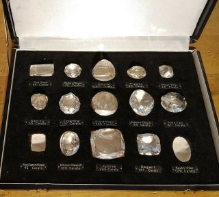 Set Of Jewelers Replicas Of Historical Diamonds Rare Vtg Old Incomplete