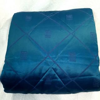 Rare Nikken Kenkotherm Magnetic Therapy Travel Blanket Quilted Pad Teal Blue