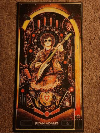 Ryan Adams Concert Poster Miles Tsang Rare Signed And Numered