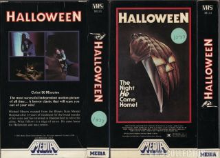 Halloween Vhs Media 1978/1981 Rare John Carpenter Slasher Michael Myers M131