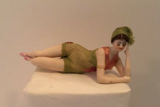 Galluba & Hofmann German Bisque Bathing Beauty Doll Germany Rare Companion Pose