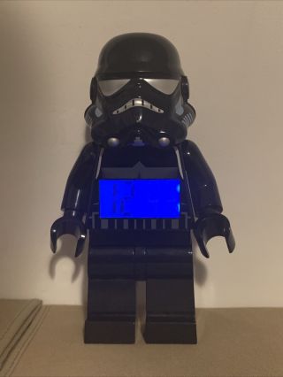 Lego Star Wars Shadow Trooper Alarm Clock Large 9 " Figure Rare
