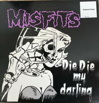 Misfits Die Die My Darling 12 " On Rare White Vinyl