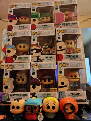 Funko Pop South Park Rare Exclusive Opened Once The Coon,  Chaos,  Terrance Chase