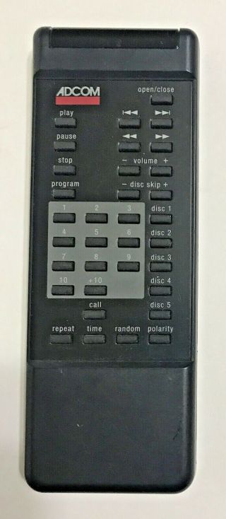 Vintage Oem Adcom Rc - 600d Remote Control -,  Rare