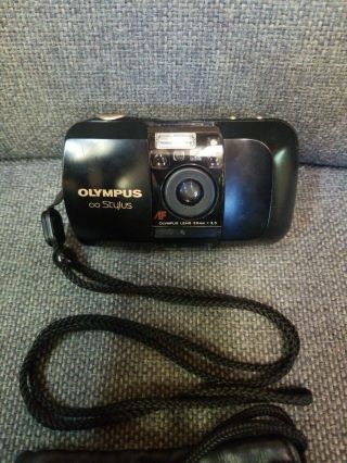 Rare Olympus Stylus 35mm Point & Shoot Film Camera - Quartz Date