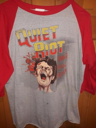 Quiet Riot Jersey 1984 Metal Health Vintage Rare Har Rock Metal