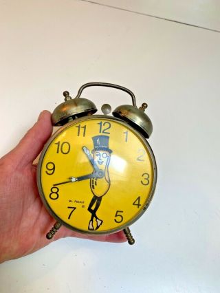 Rare Vintage Planters Peanuts Mr Peanut Alarm Clock Robertshaw Controls Co Lux