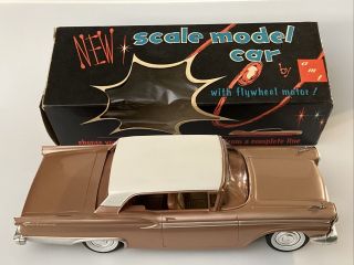 Rare 1959 Ford Galaxie Fly Dlx Tan/white Top Amt Dealer Promo (?) 1:25 Model Box