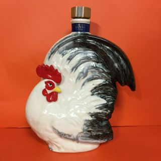 Suntory Whisky Royal Zodiac Bottle (empty) Rooster Chicken Bird Vintage Rare F/s