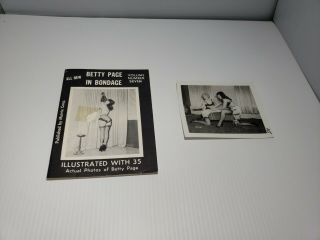 Bettie Page In Bondage Volume 7 Irving Klaw Pinup Book Including Rare Photo