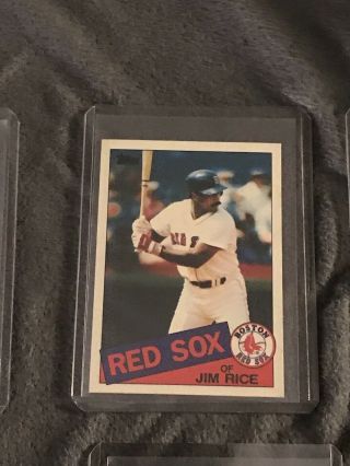 Jim Rice 1985 Topps Mini Boston Red Sox Hof Rare