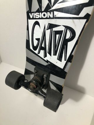 Vintage Vision Gator Mini Skateboard 1980 ' s Rare Vision Gator Board 86’ 3
