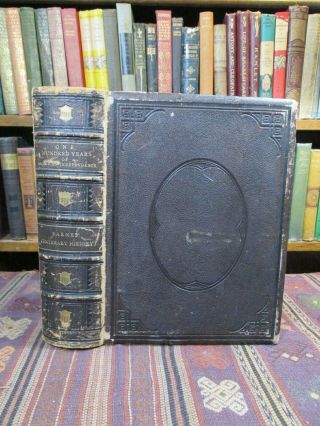 1876 Barnes One Hundred Years Of American Independence Rare Leather History Book