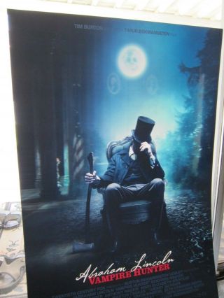 Abraham Lincoln Vampire Hunter 2012 Rare Lenticular 27x40 " Movie Poster