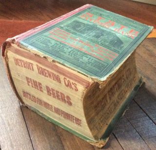 Antique 1904 Polk Directory Phone Book Detroit Michigan Business Genealogy Rare