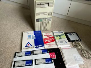 Rare Vintage Sisteq 386sx Retro Computer Pc Am386/25 2mb Ram 40mb Hdd Win 3.  1