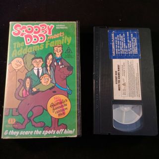 Scooby Doo Meets The Adams Family Vhs Video Tape Very Rare