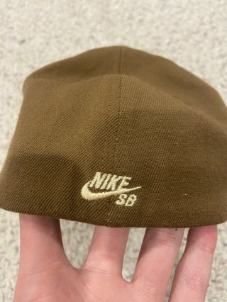 Rare Vintage Nike SB Stussy Hat Cherry Dunk Brown Cap 2005 3