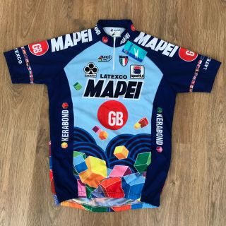 Mapei Sportful Colnago RARE BNWT UCI 1995 cycling kit jersey,  bib shorts size L 2