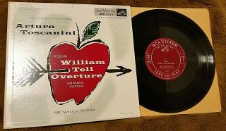 Toscanini - Rossini: William Tell Overture 10 " Lp Rare Andy Warhol Cover Art Vg,