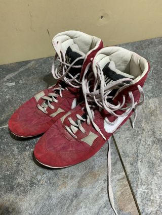 Nike Greco Supreme Vintage Hype Beast Wrestling Shoes Size 11 Red Rare N11