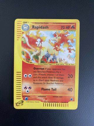 Rapidash 26/165 Holo Rare Expedition Set 2002 Near Pokemon Card