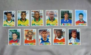 Choose Panini World Cup France 1998 Football Stickers Some Rare Ronaldo Carlos