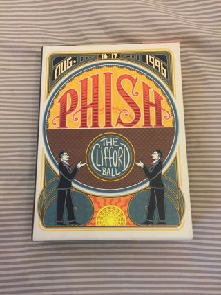 Phish The Clifford Ball 1996 7 Dvd Box Set With Book Postcards Stamps Rare 2009