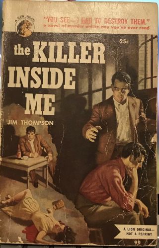 The Killer Inside Me By Jim Thompson Lion Library Books 99 Rare