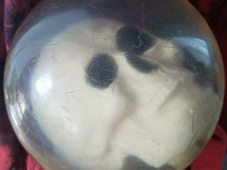 Vintage Ebonite Usa Skull Bowling Ball Drilled/has Holes Rare Collectible