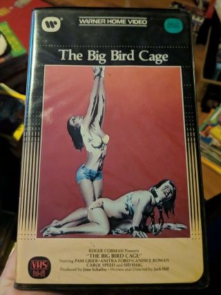The Big Bird Cage (vhs) Pam Grier Anitra Ford Rare Warner Bros Clamshell