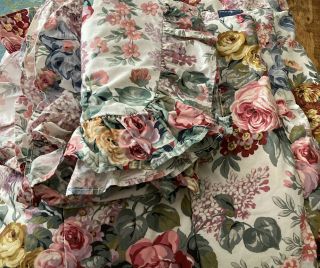 Rare Ralph Lauren Allison Floral Full//queen Comforter French Country W/shams