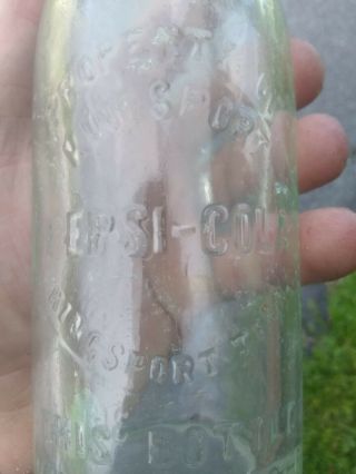 RARE Pepsi Cola Center Slug Plate Bottle Kingsport Tenn One Small Chip 2