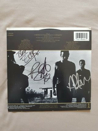 Rare Autograph All 4 Members Of U2,  Signed 45 