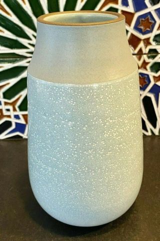 Heath Ceramics Studio " Design Series 2 " Neck Vase,  Celadon & White Gradient Rare