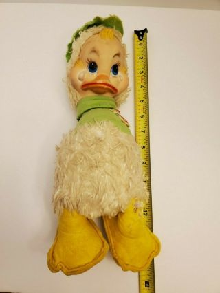 Vintage Rushton Co.  Rare Rubber Face Duck - Frowning Tears Htf - Very Worn